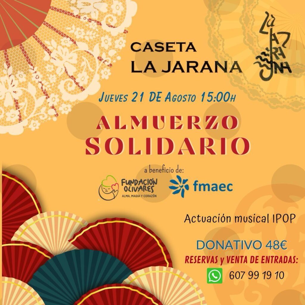 ALMUERZO SOLIDARIO!  A beneficio de FMAEC Y @fundacionolivares